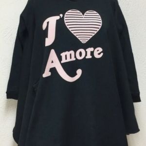 WILD FOX HOODED DISTRESSED SWEATSHIRT SIZE 4